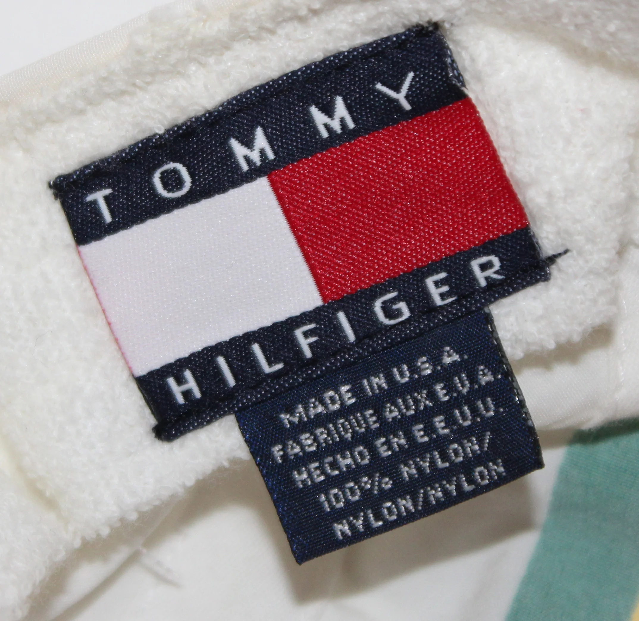 Vintage Tommy Hilfiger Cycling Gear White Cycle Cap — RootsBK